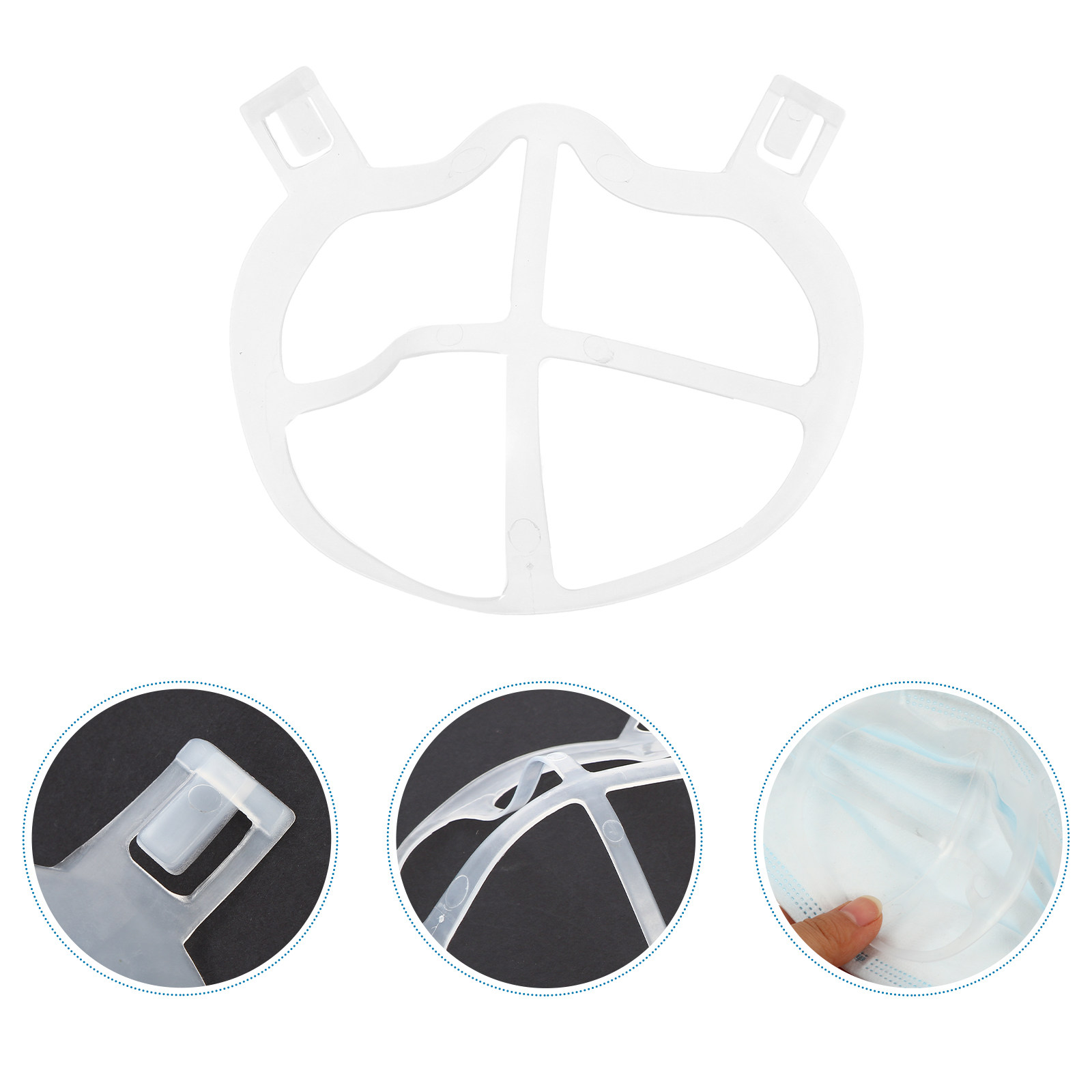 Silicone Mask Bracket - 10Pcs Lightweight Odorless Mask Holder Bracket