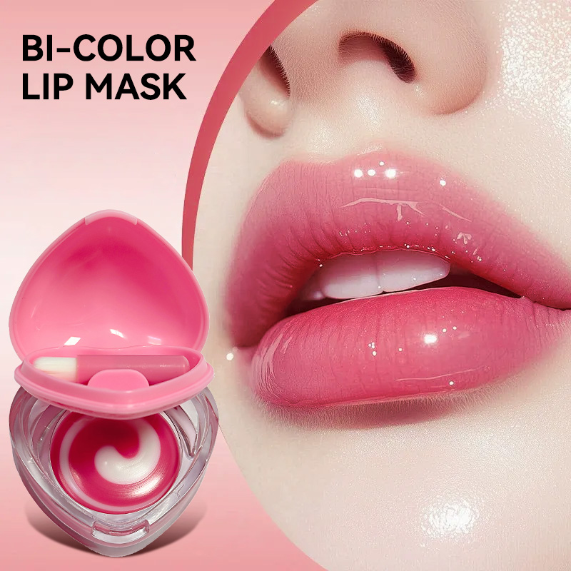 Kids Face Mask - Luckgo Heart Double Color Lip Mask: