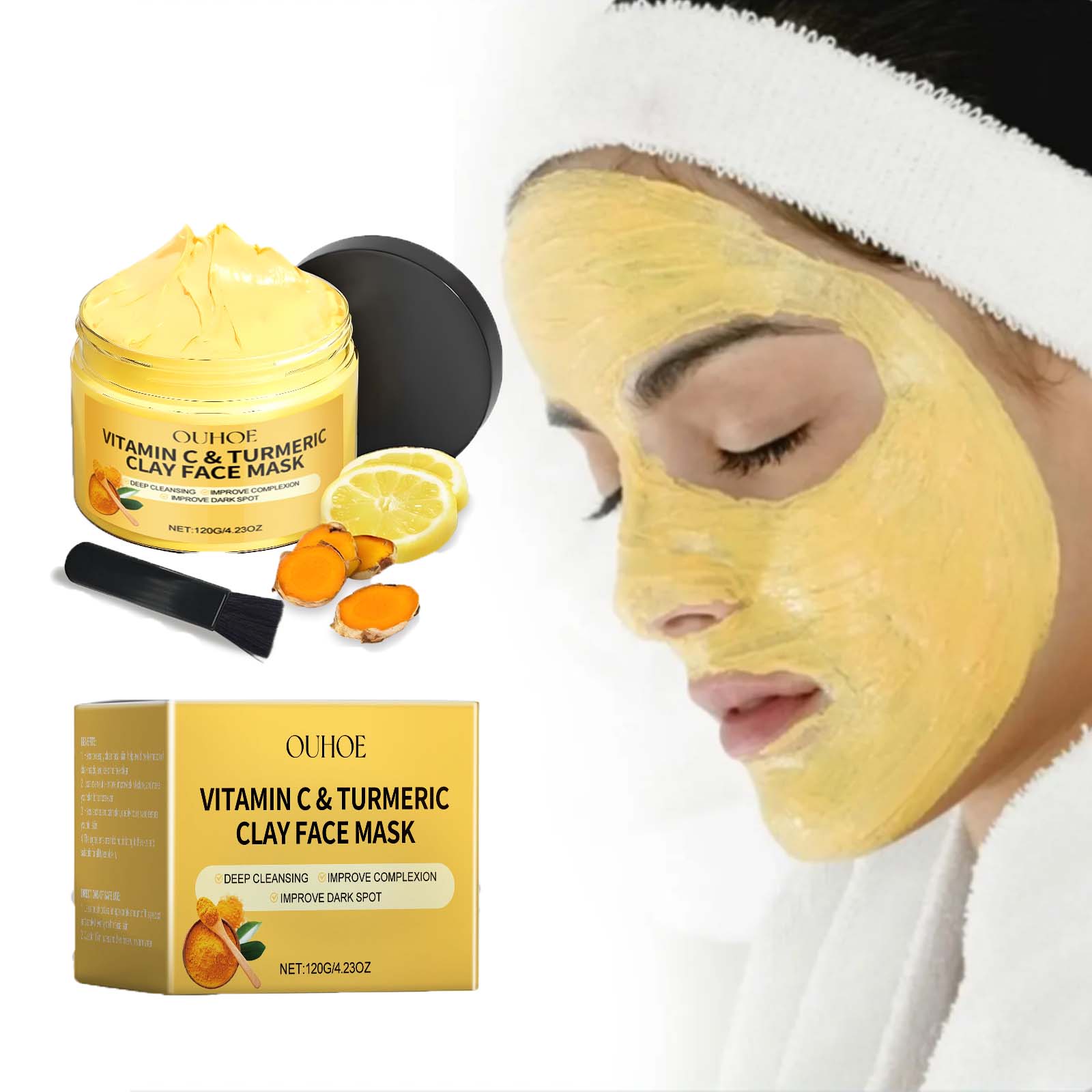 Vitamin C Turmeric Mud Mask Ex - đánh giá và giá Dust Mask Construction