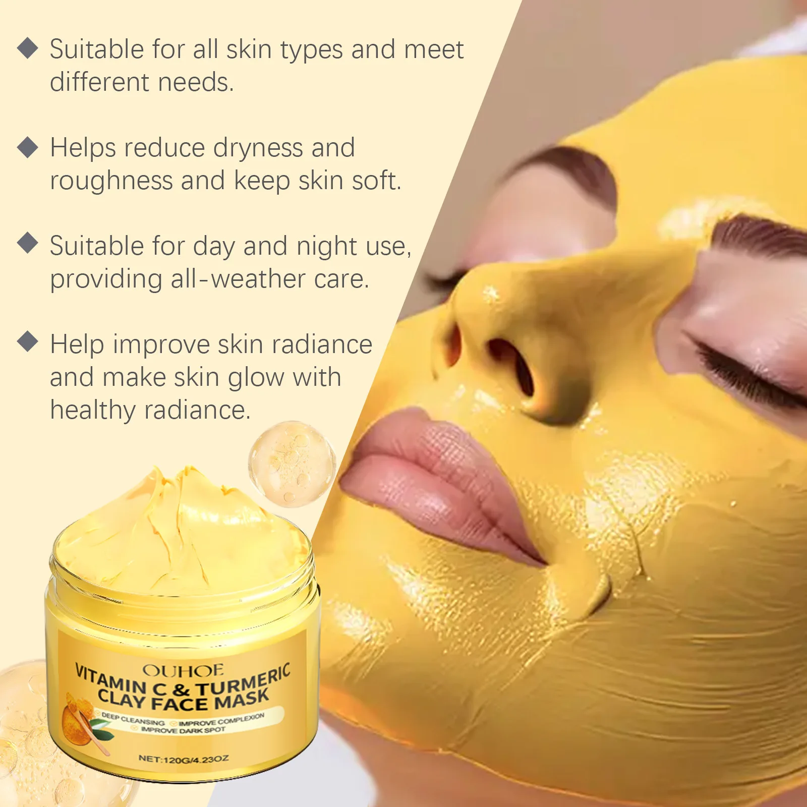 Vitamin C Turmeric Mud Mask Ex - đánh giá và giá Dust Mask Construction