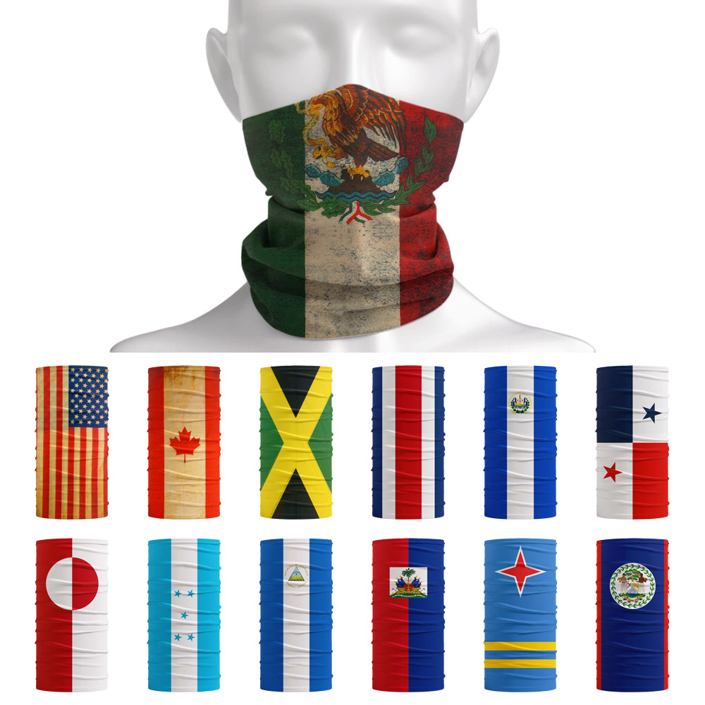 North America National Flags B - đánh giá và giá Neck Gaiter Face Cover
