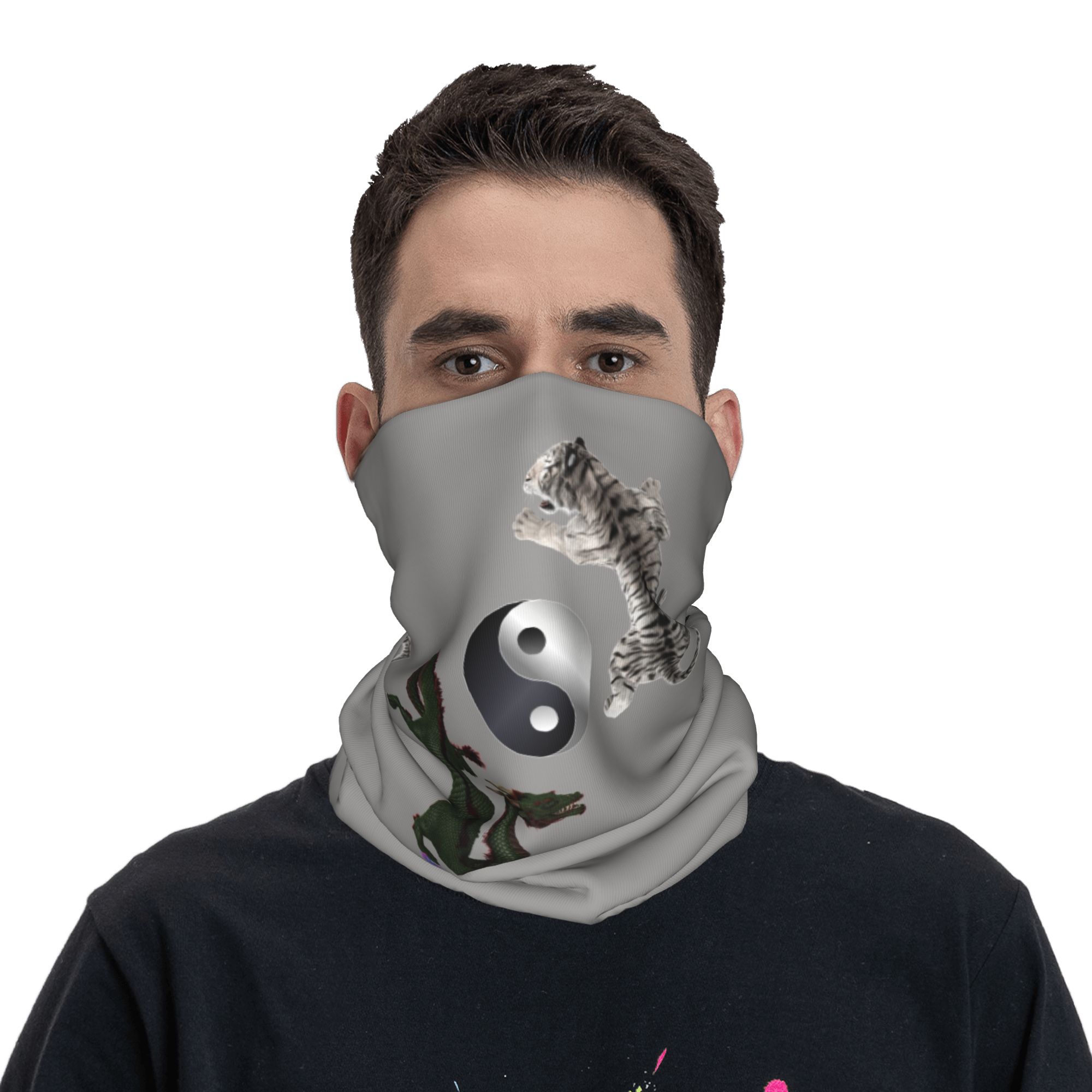 Custom Yin Yang Dragon and Tig - đánh giá và giá Neck Gaiter Face Cover