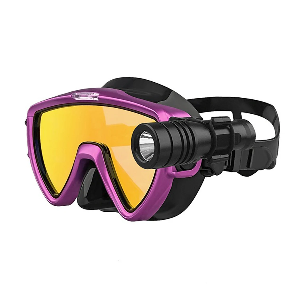 Scuba Diving Mask with Flashli - đánh giá và giá Silicone Mask Bracket
