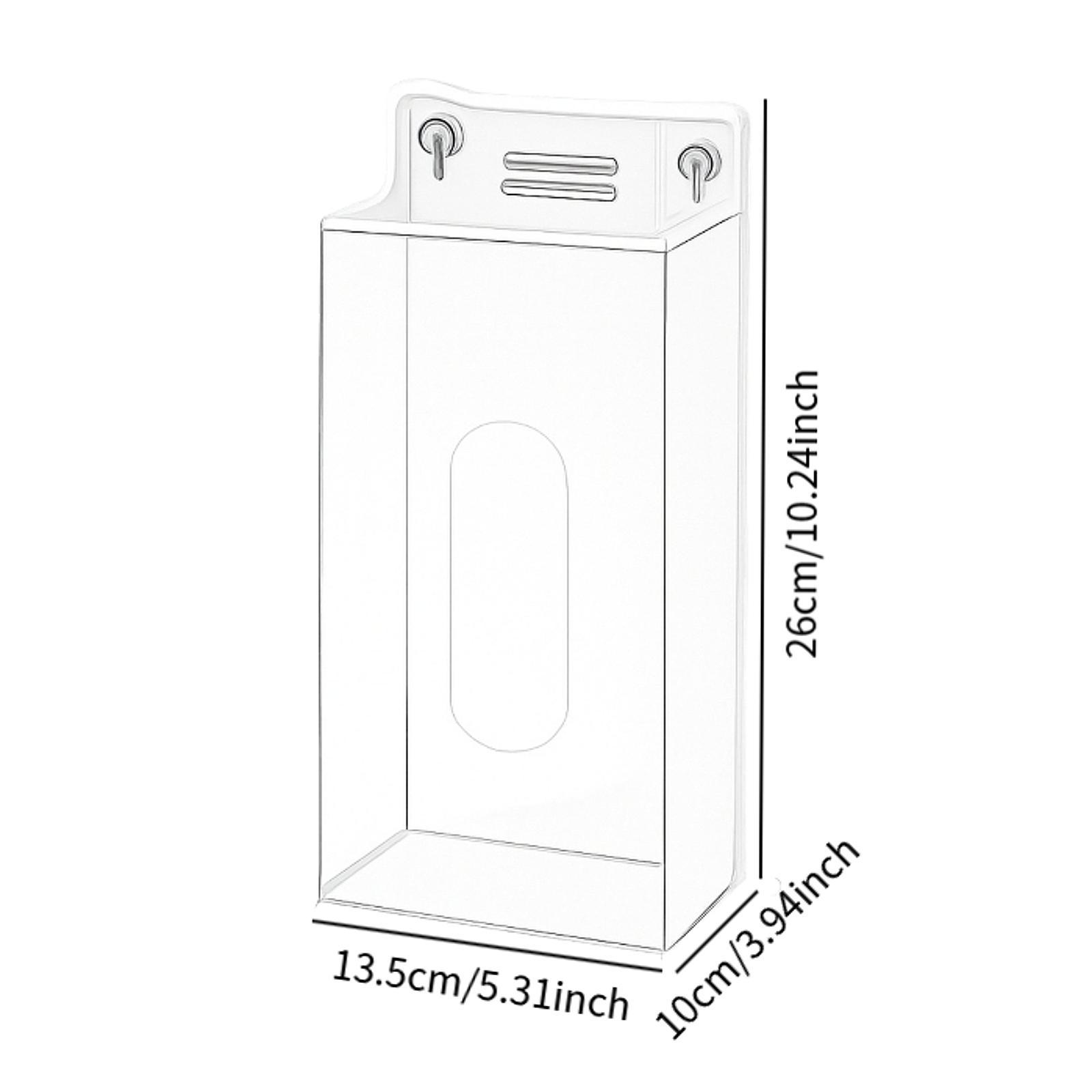 Acrylic Glove Box Holder Wall  - đánh giá và giá Face Mask Storage Box